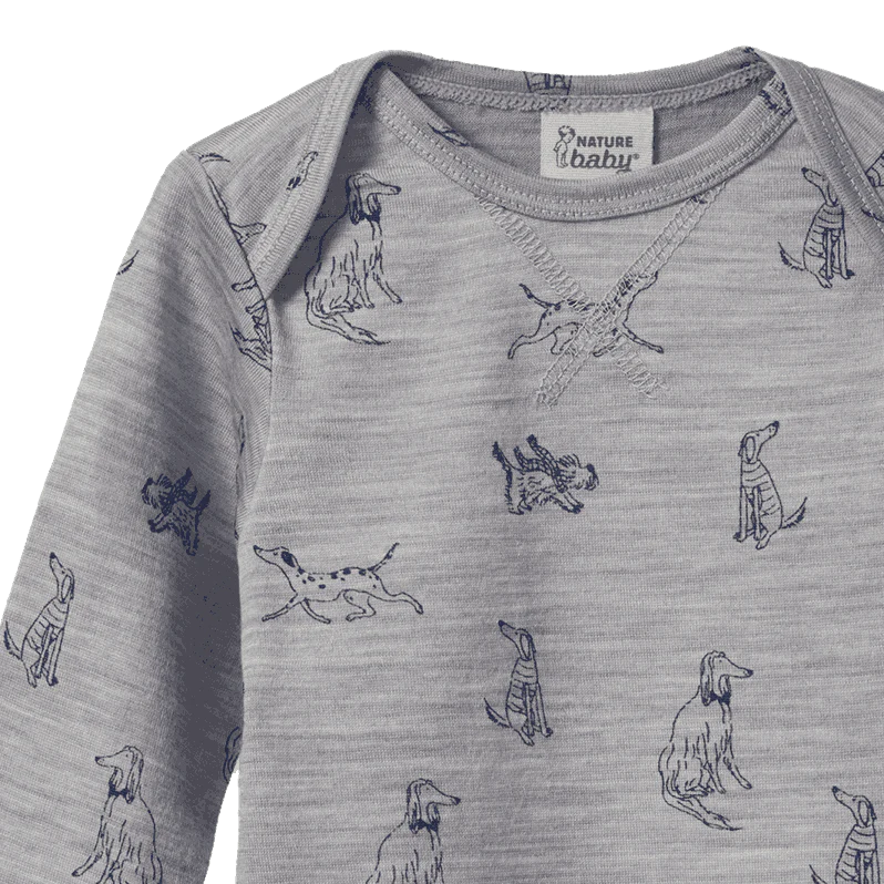 Merino Essential tee - Best Friend Print Merino