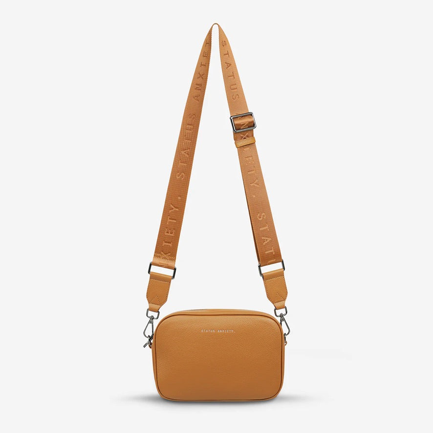 Plunder Bag With Webbed Strap - Tan