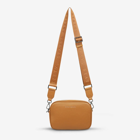 Plunder Bag With Webbed Strap - Tan