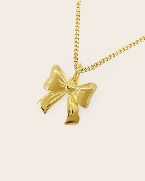 Heritage Bella Bow Necklace - Gold