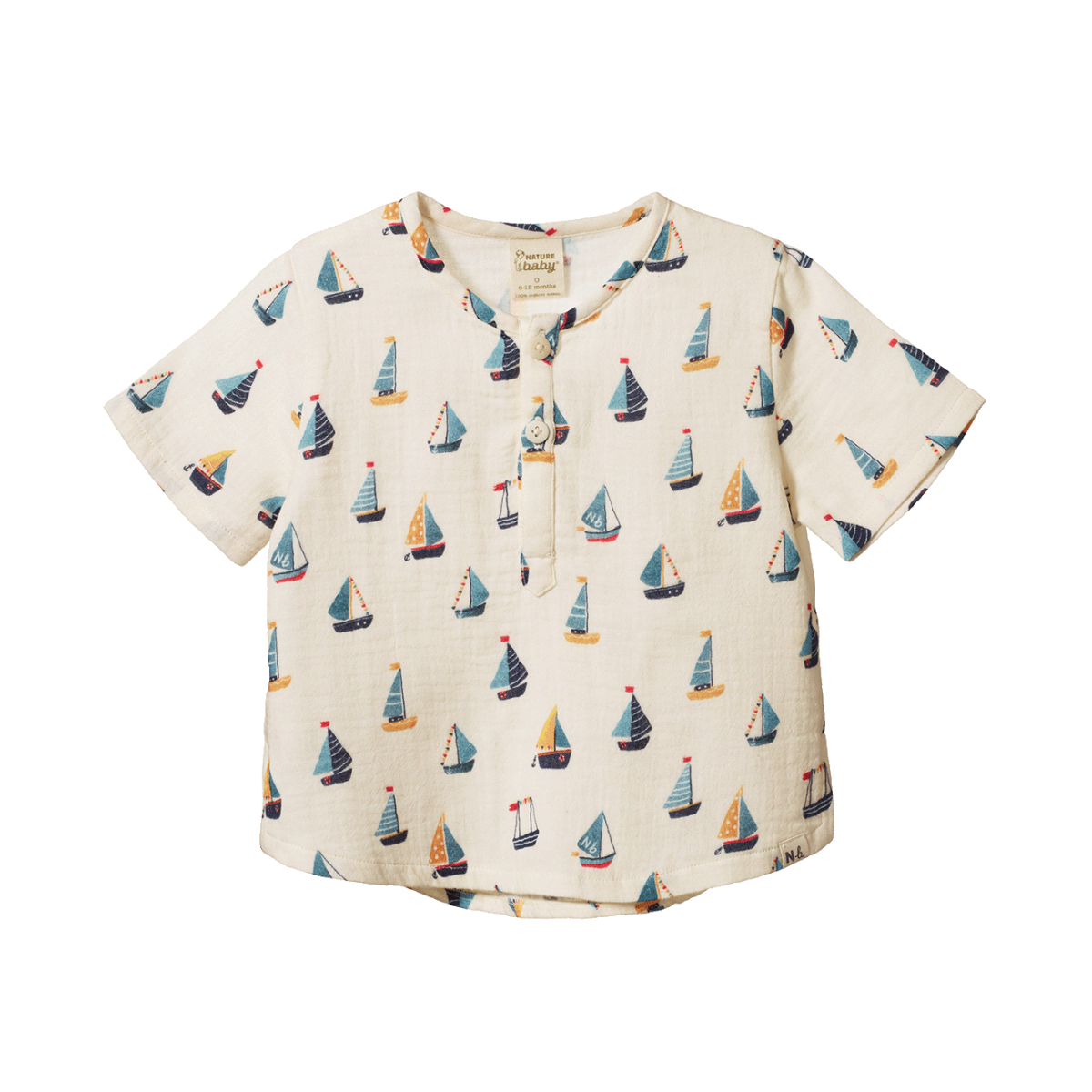 Caravan Shirt Muslin - Regatta  Print
