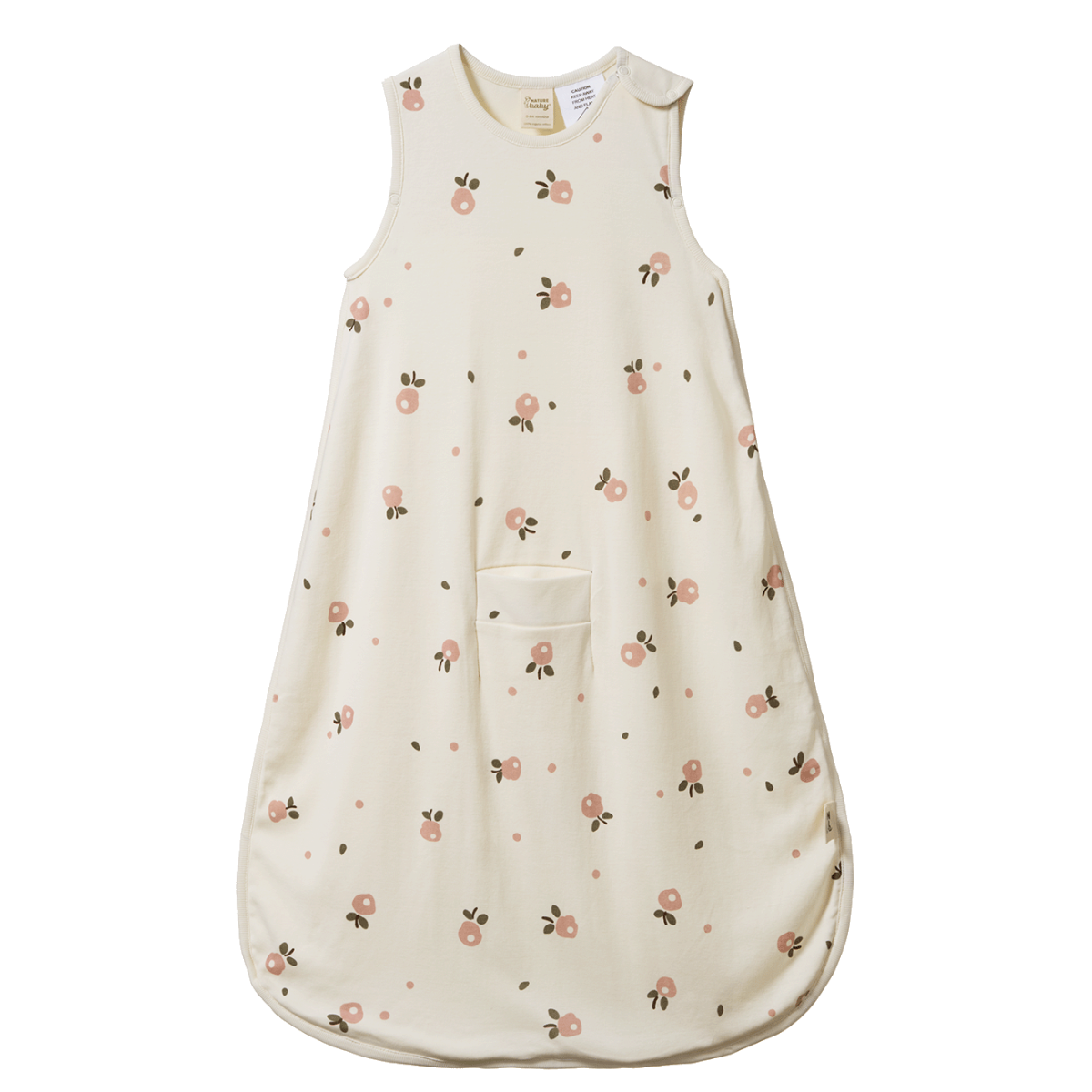 Organic Cotton Sleeping Bag - POSEY BLOSSOM ROSE