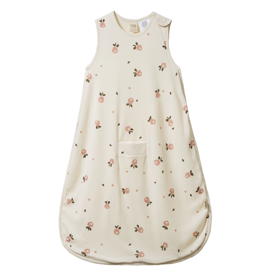 Organic Cotton Sleeping Bag - POSEY BLOSSOM ROSE