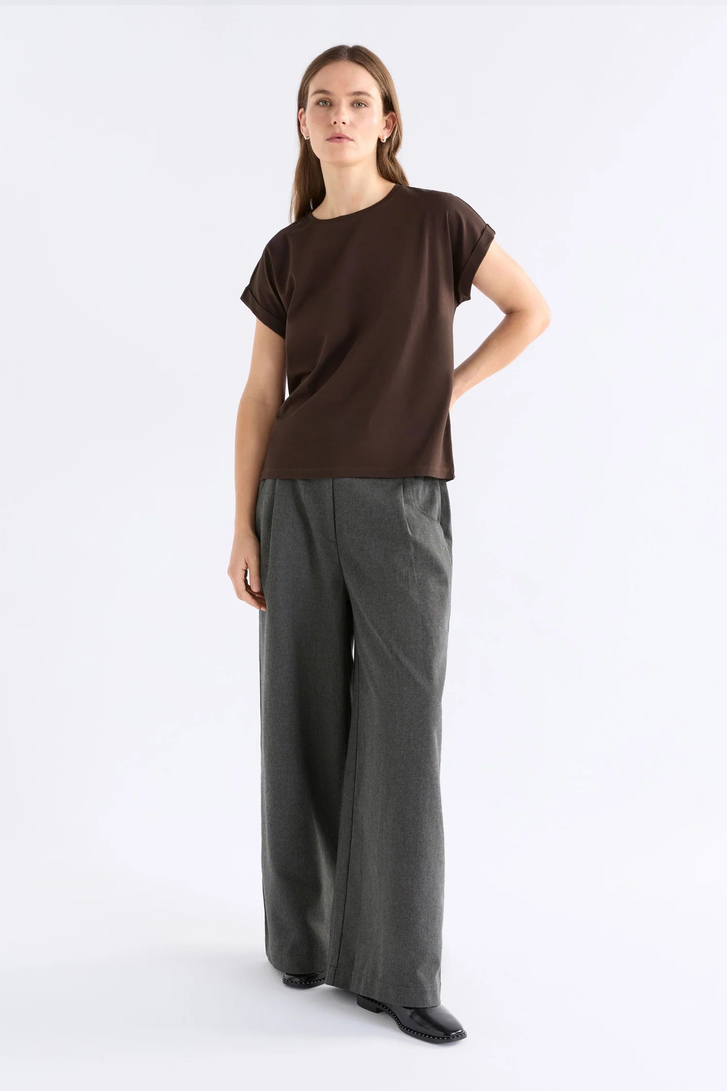 Cille T-Shirt - Espresso