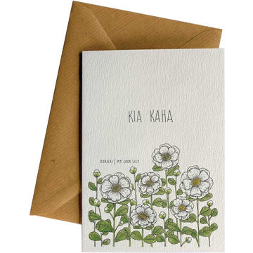 Kia Kaha Lily - Card