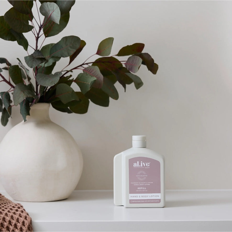 650ml Lotion Refill -Raspberry Blossom & Juniper