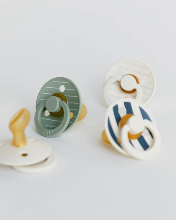 BIBS Studio, Pin Ivory/Steel Blue Mix