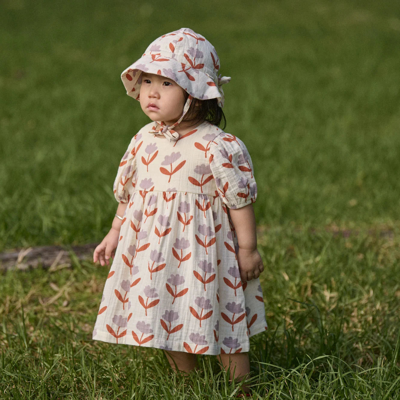 Albertine dress - Muslin Fleurette print