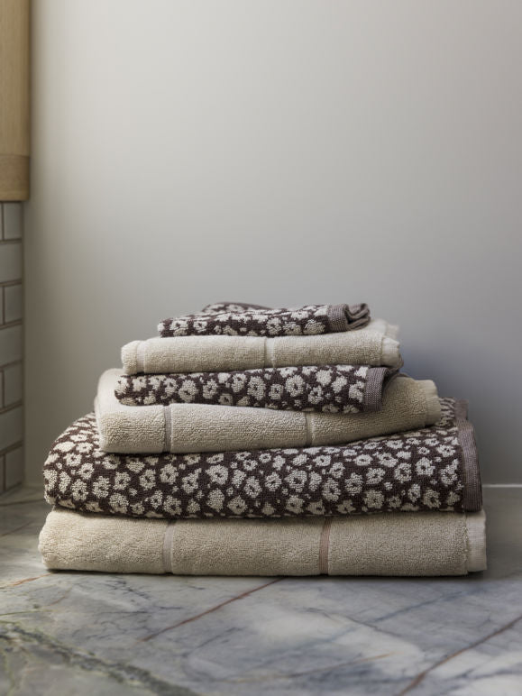 Forget me Not Cotton Towel Range - Rye/Oat