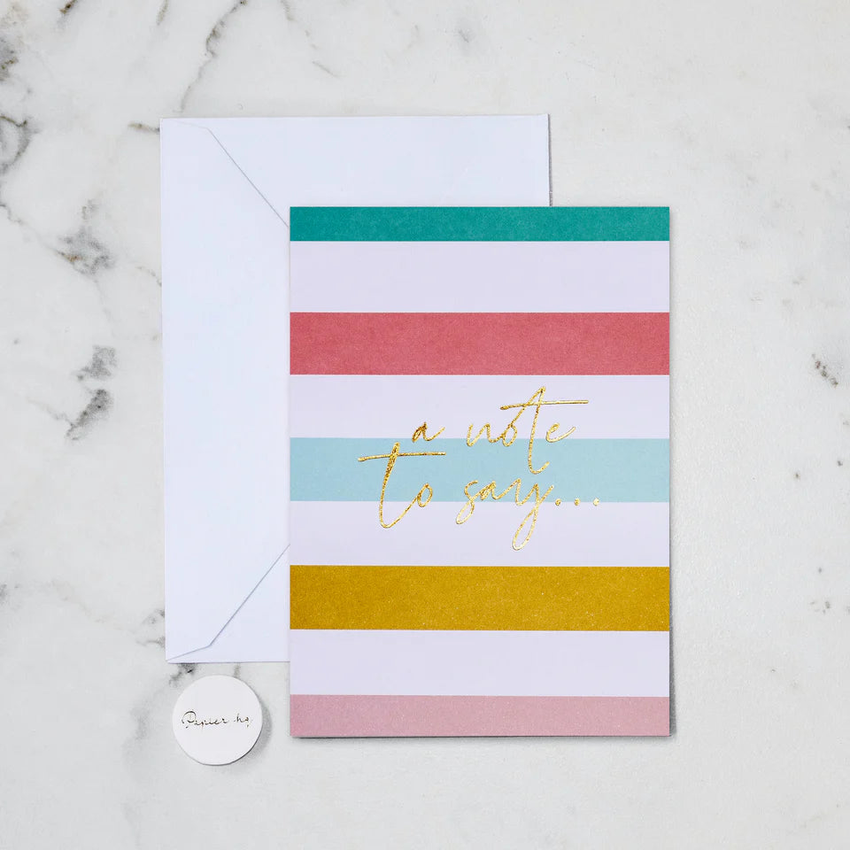 NOTE TO SAY GREETING CARD
