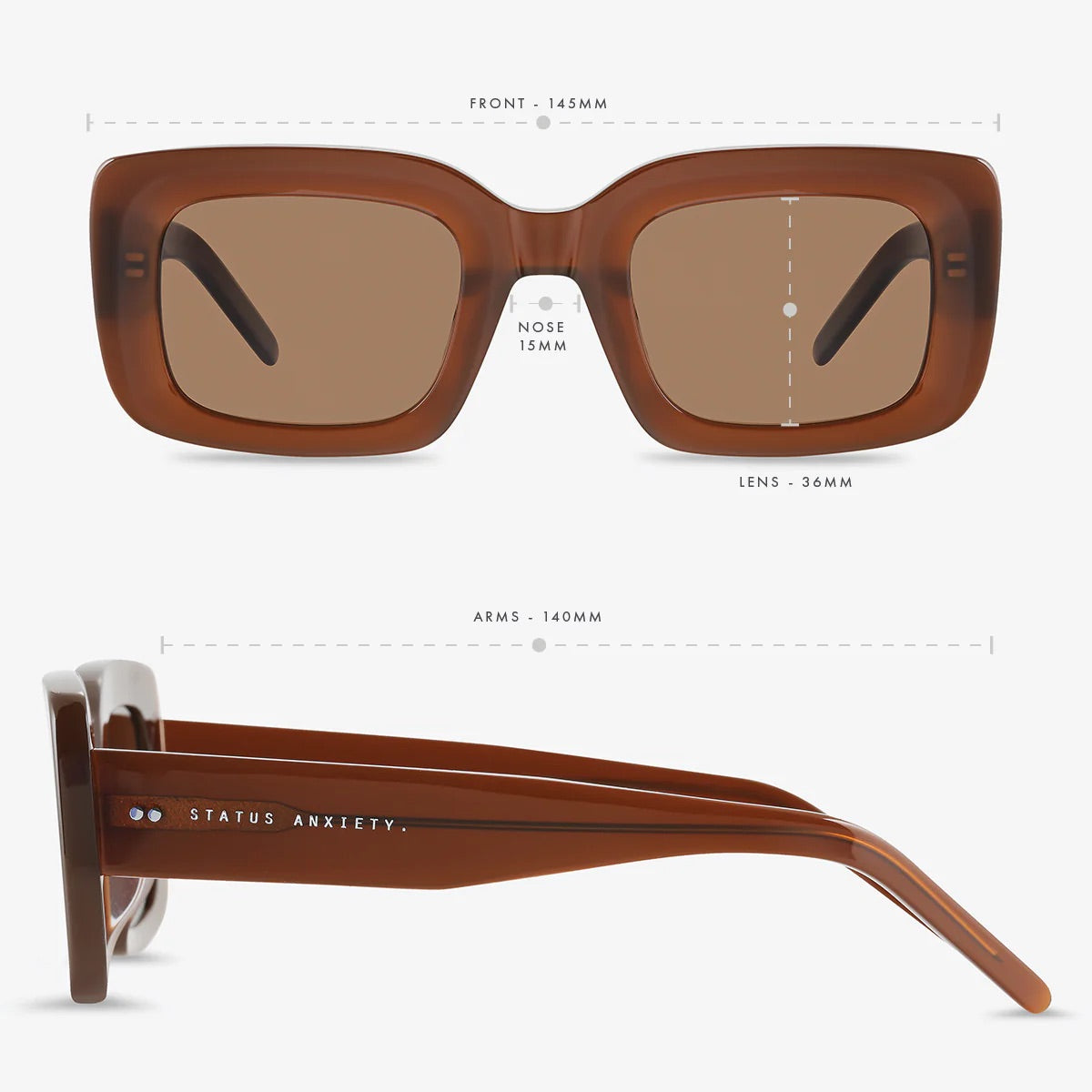 Unyielding Sunglasses - Brown