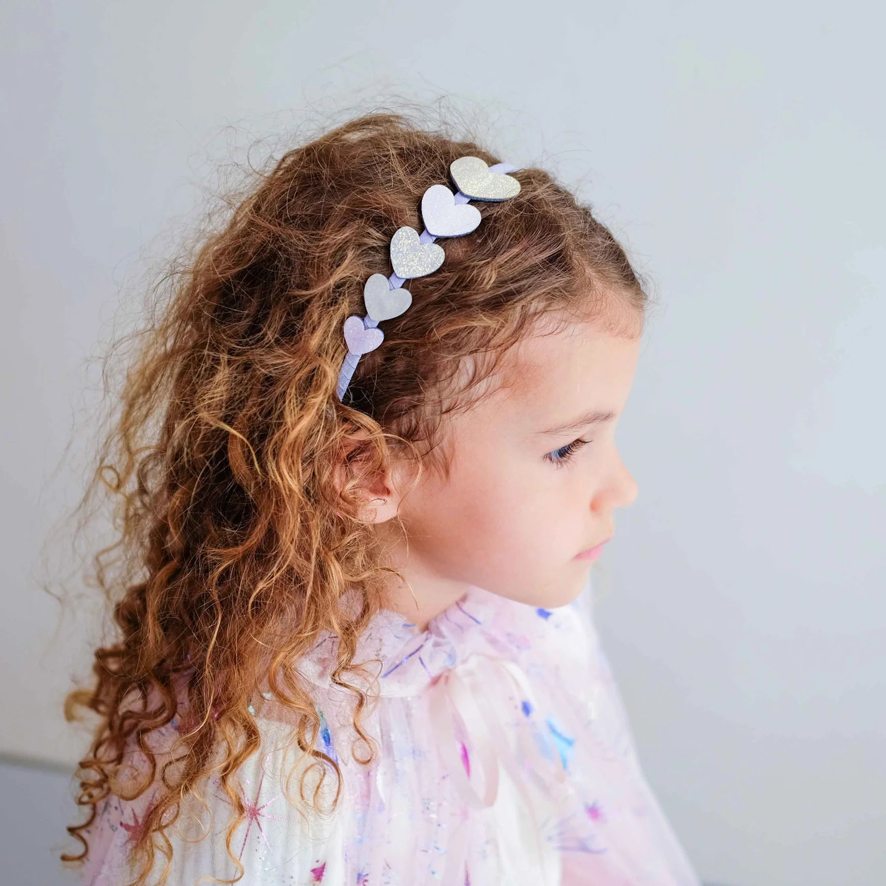 Falling Heart Headband - PURPLE