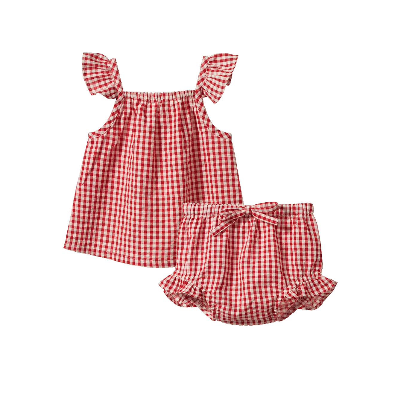 Petal Set - Red Gingham