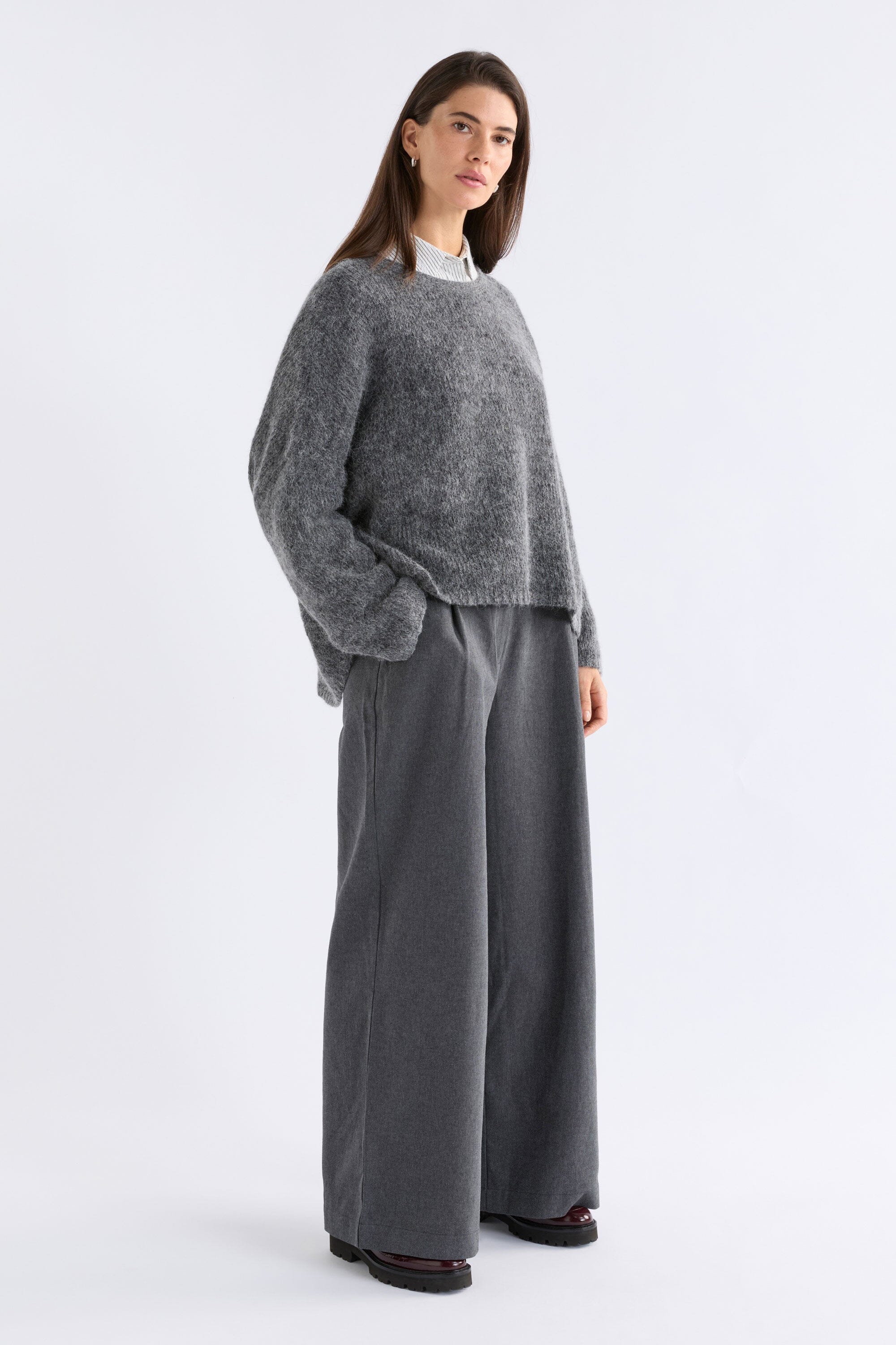 Agna Sweater Mid Grey Marle