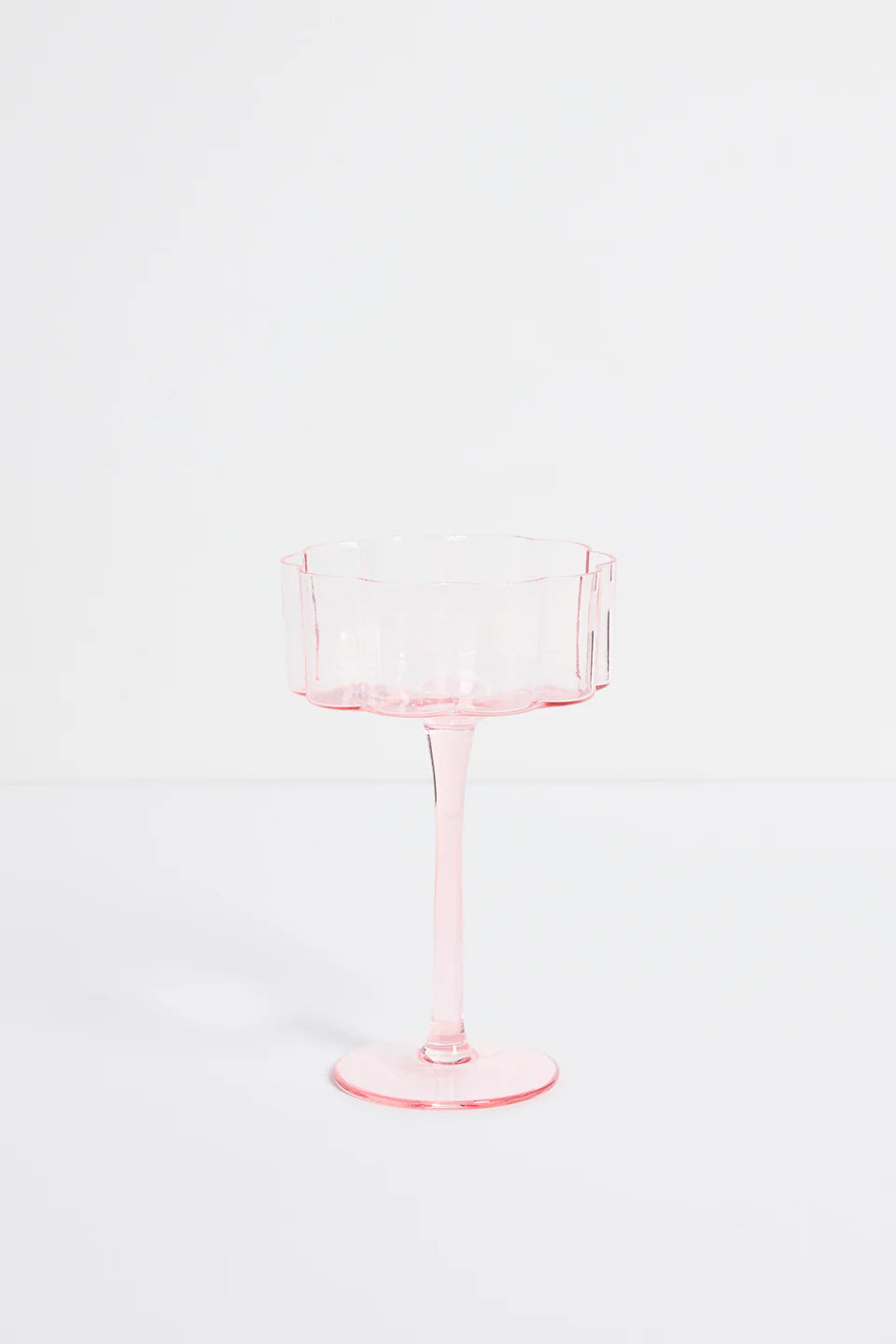 Bloom Wavy Pink Cocktail Glass