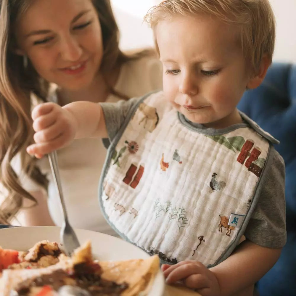 Little Unicorn Muslin Classic Bib 3 Pack | Farmyard