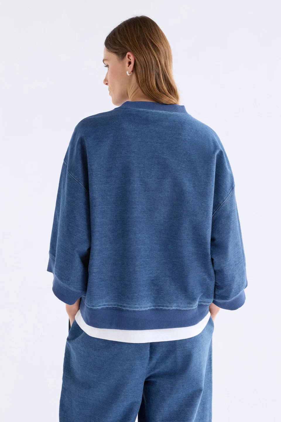 Enfeld Tee - Mid blue wash