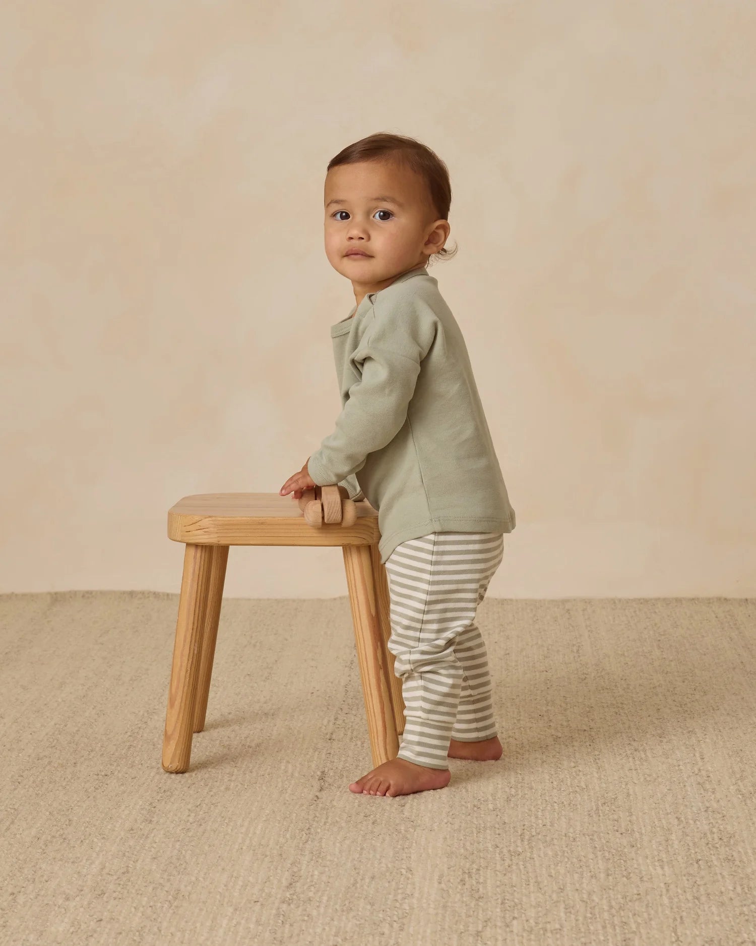 Drawstring Pant || Fern Stripe