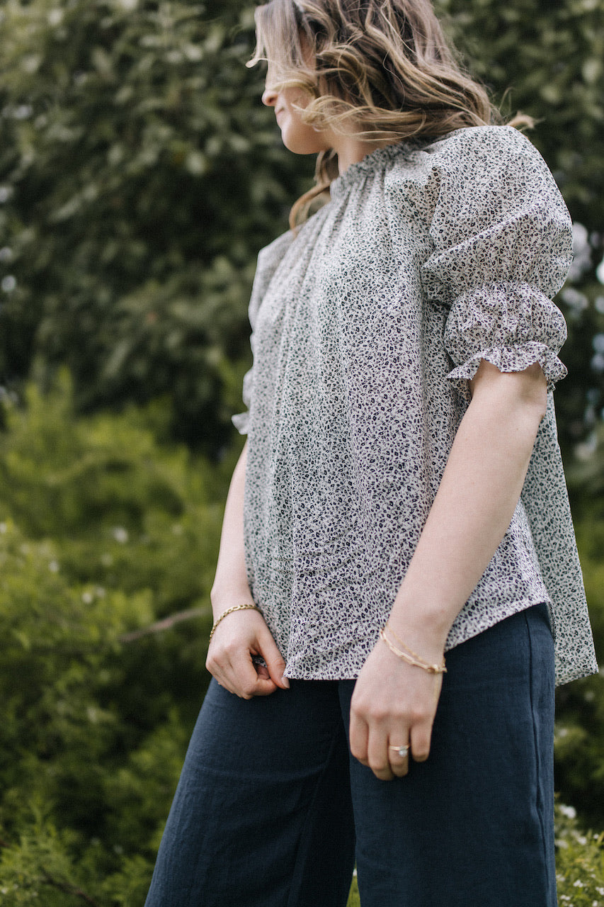 Gracie top - Disty floral