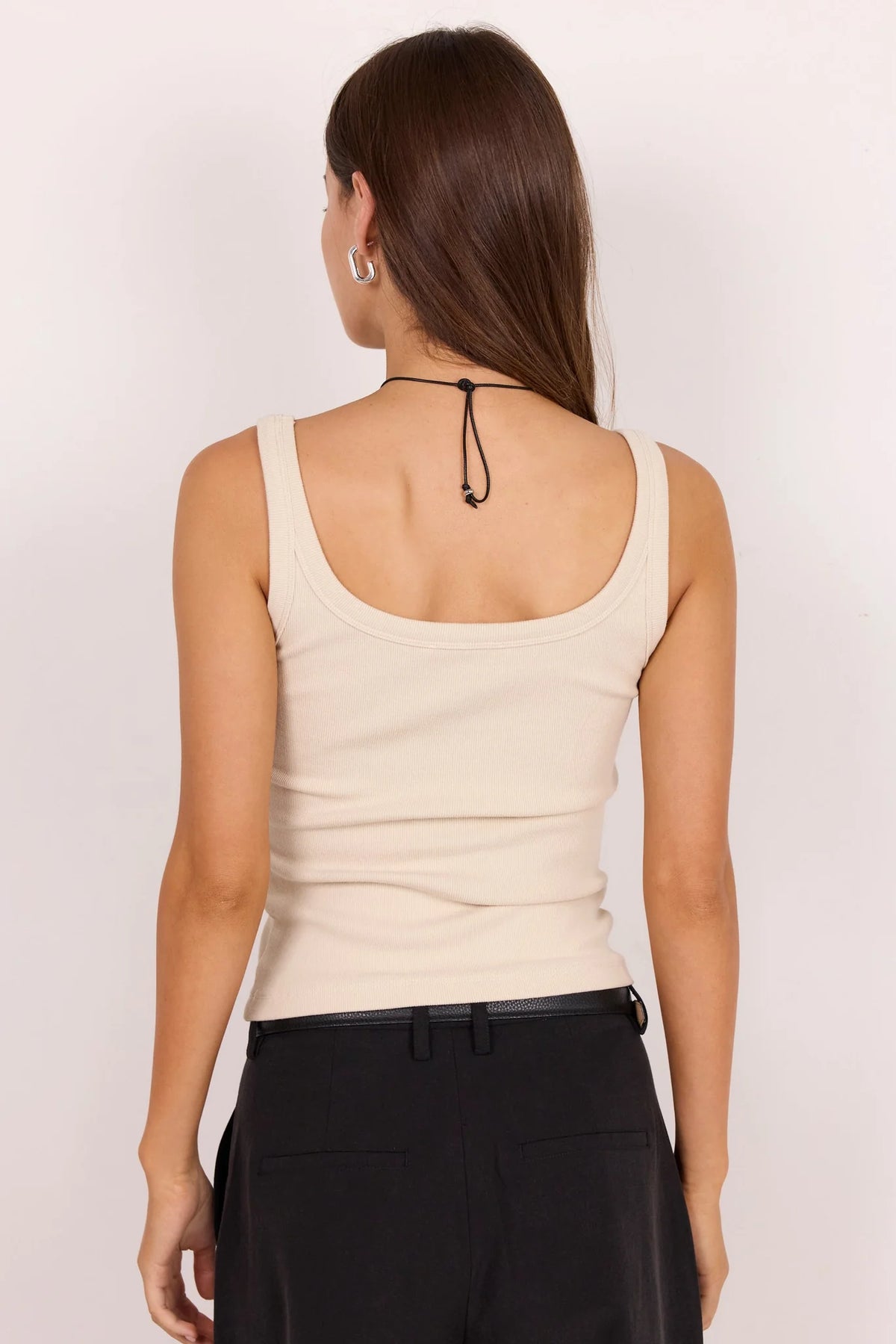 Pebble Stone Rib Singlet Tank