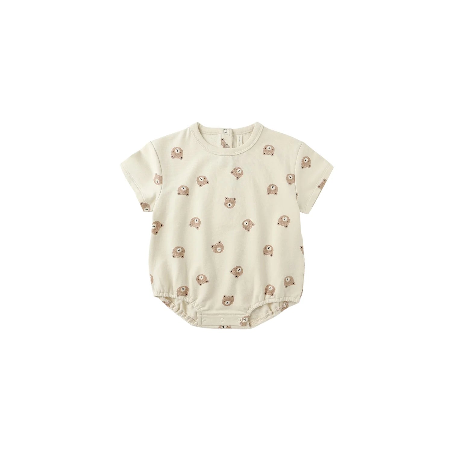 Relaxed SS Bubble Romper || Brown Bear