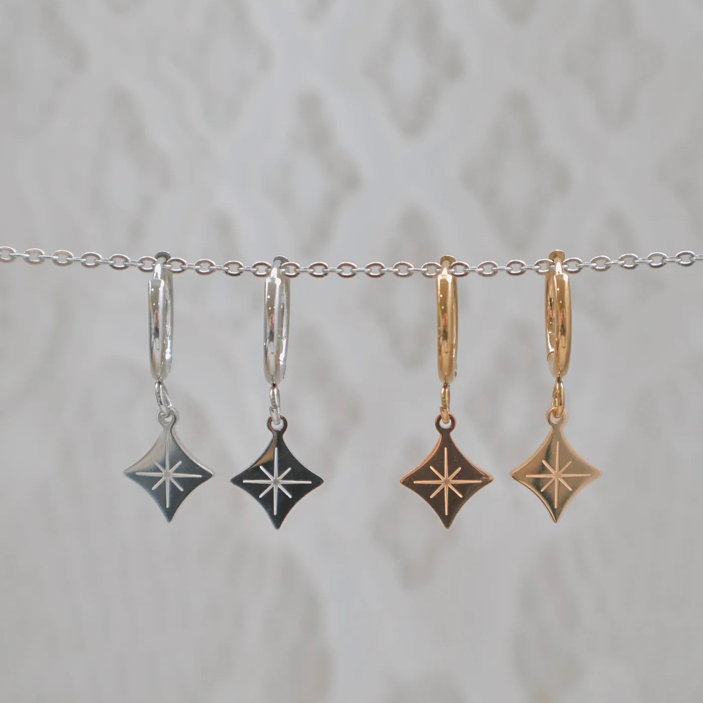 DIAMOND HOOP EARRINGS