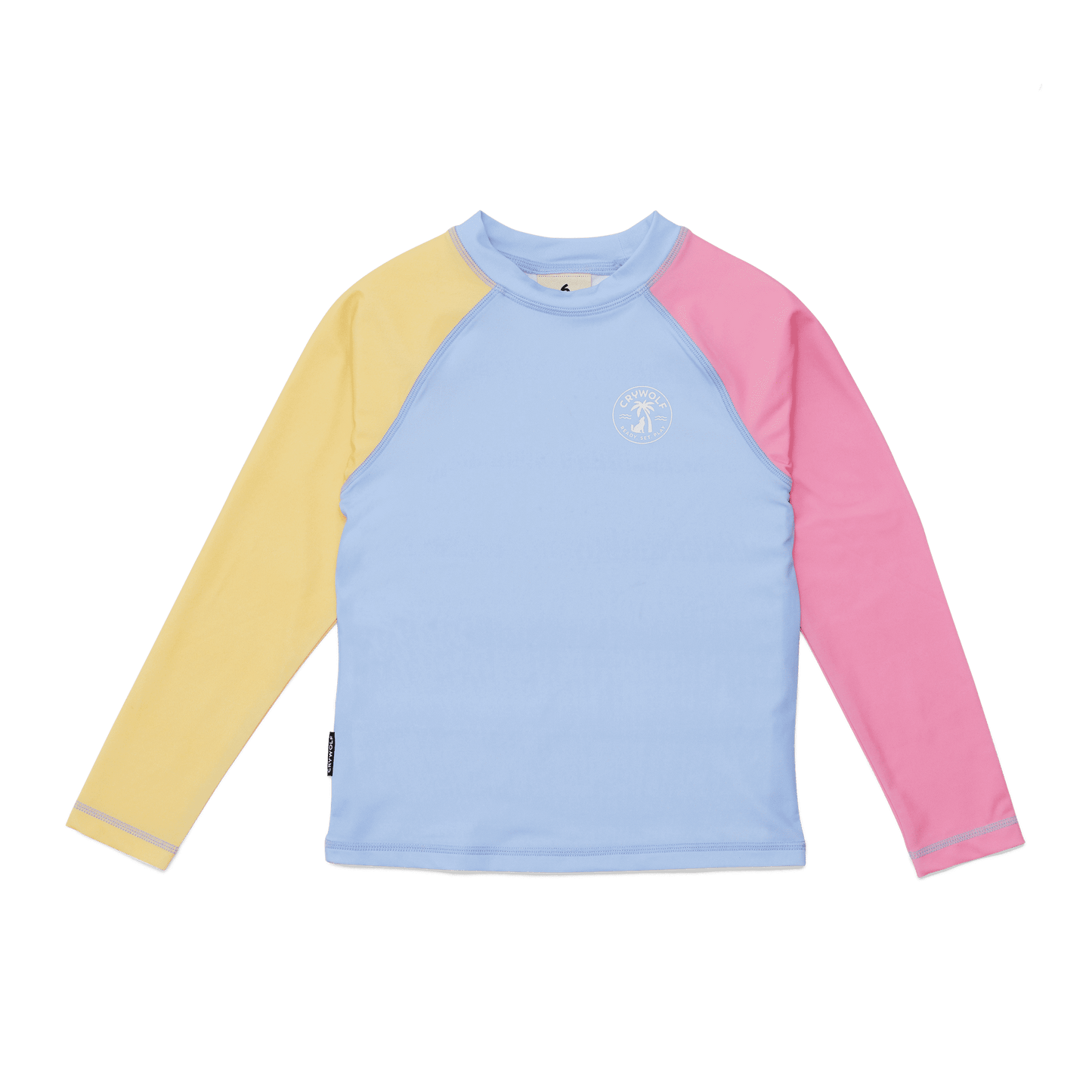 Long Sleeve Rash Vest - Pop Colourblock