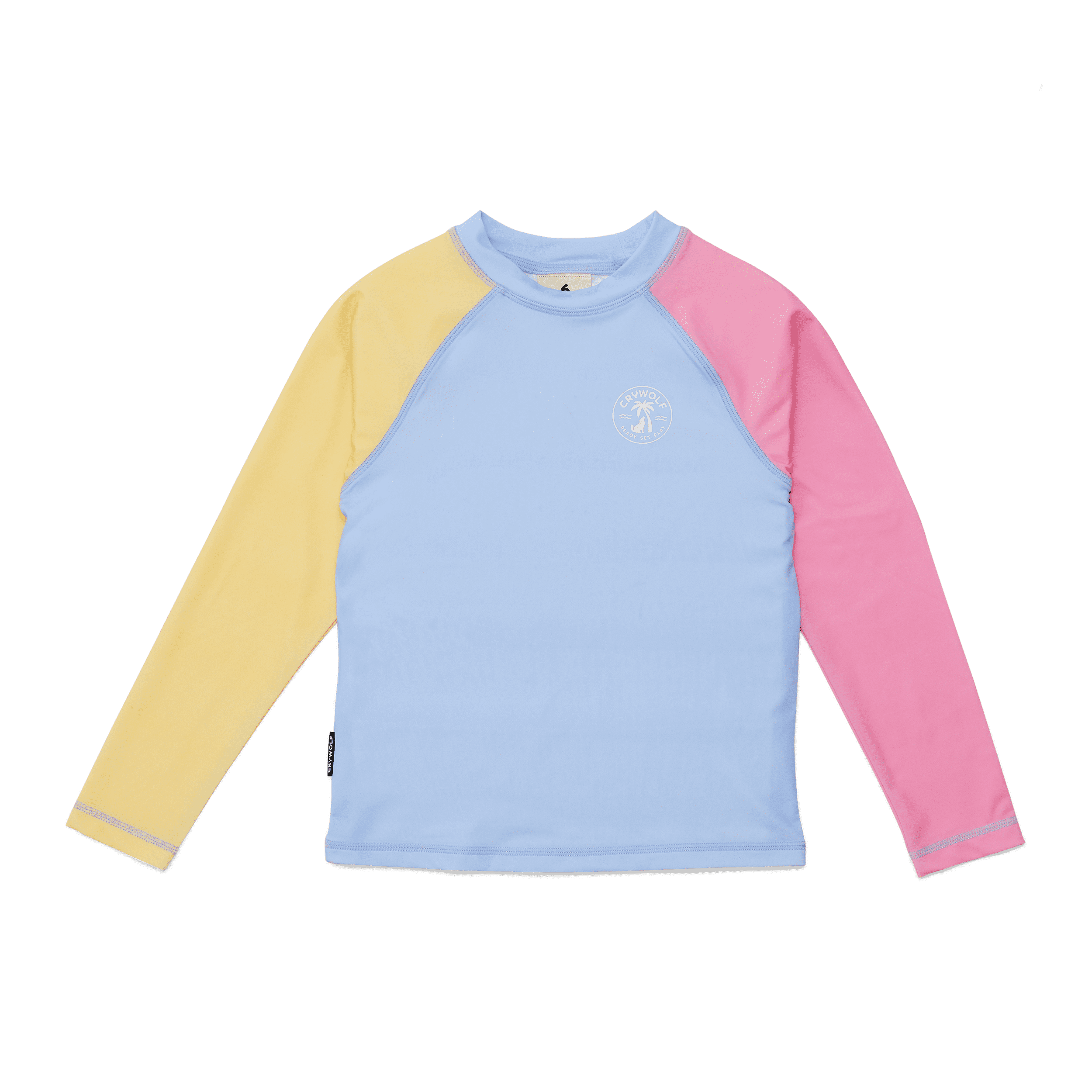 Long Sleeve Rash Vest - Pop Colourblock