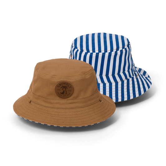 Reversible Bucket Hat Deep Sea Stripe