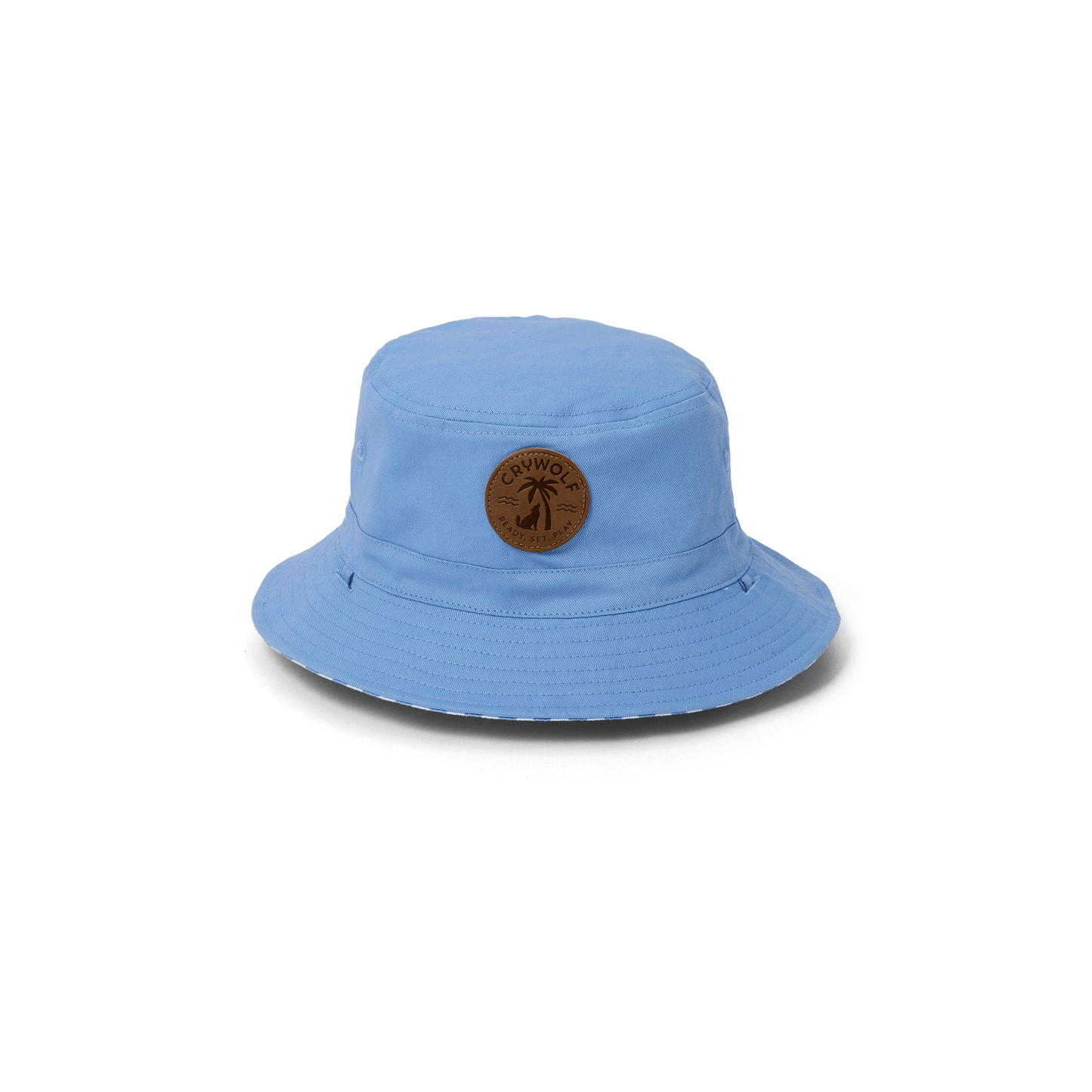 Reversible Bucket Hat - Sky Blue Stripe
