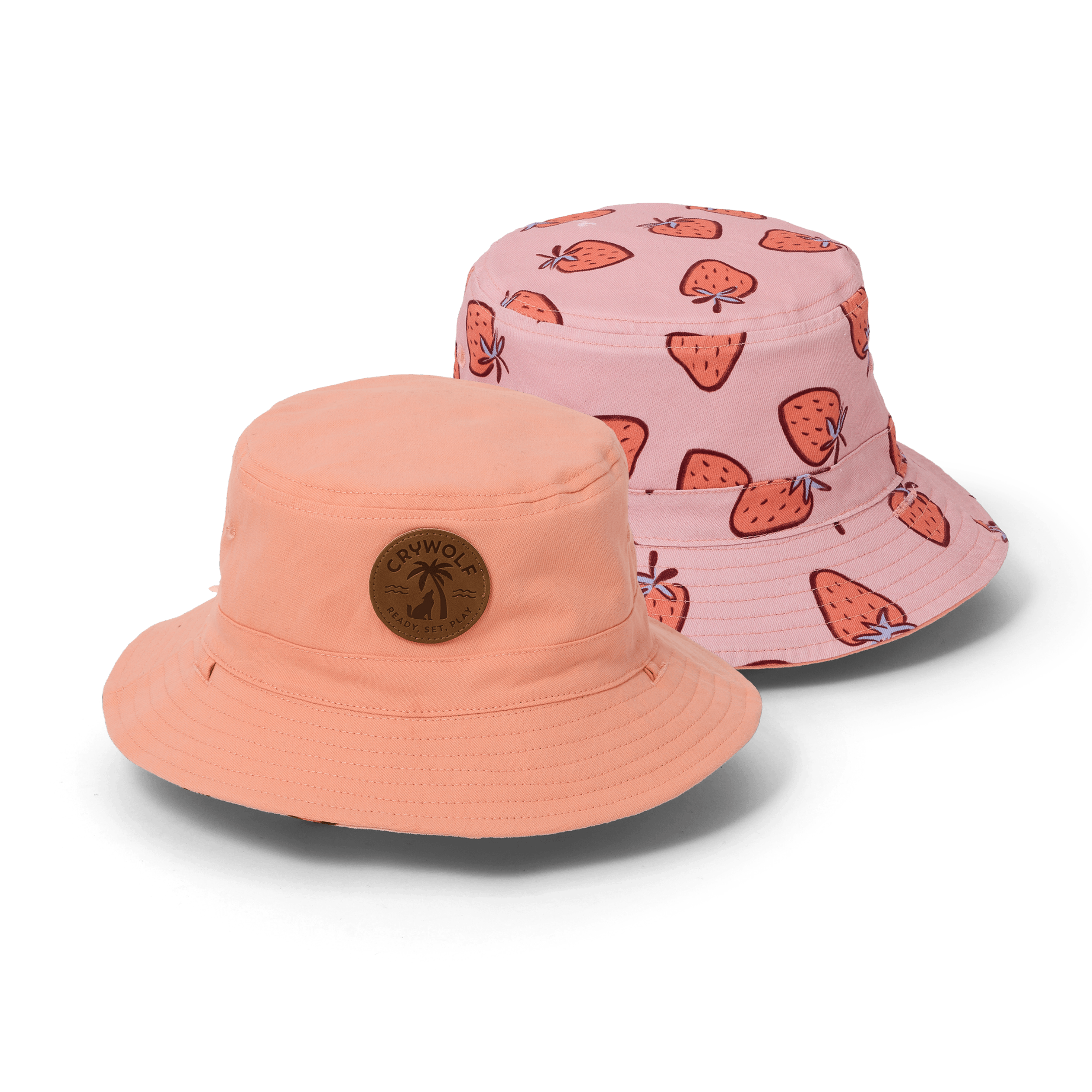 Reversible Bucket Hat - Strawberry Splash