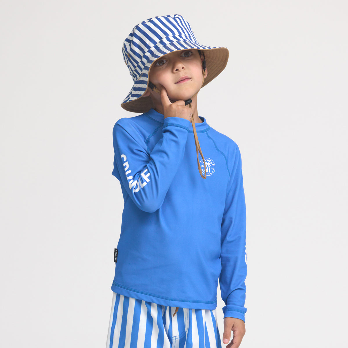 Long Sleeve Rash Vest - Deep Sea Blue