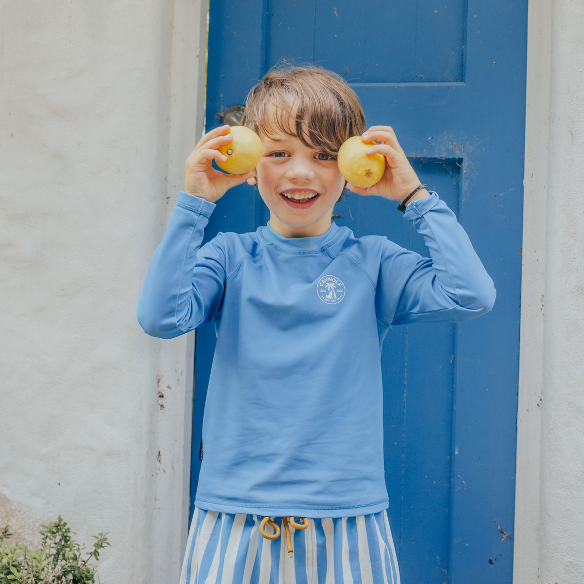 Long Sleeve Rash Vest - Deep Sea Blue