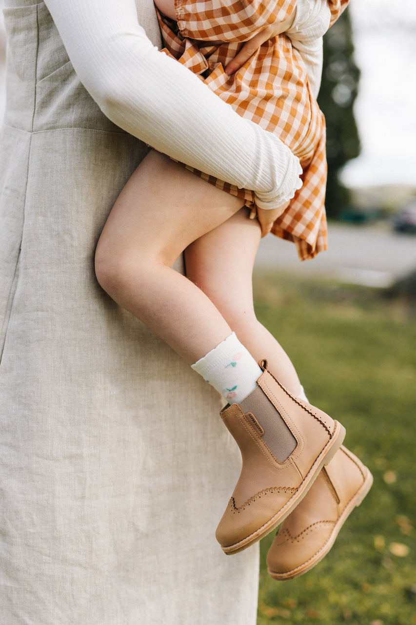 Merino Wool Crew Socks | CHILD | Rosa