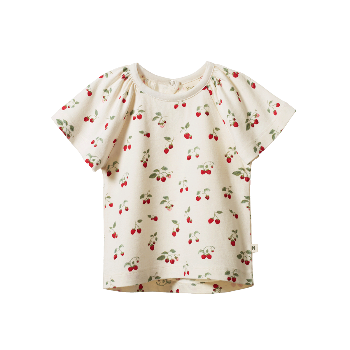Faye Tee Strawberry Blush Print