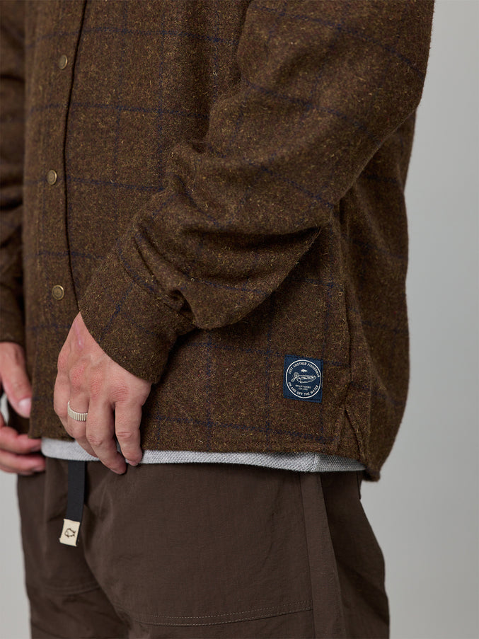 SHOREMAN SNAP SHIRT - BROWN CHECK