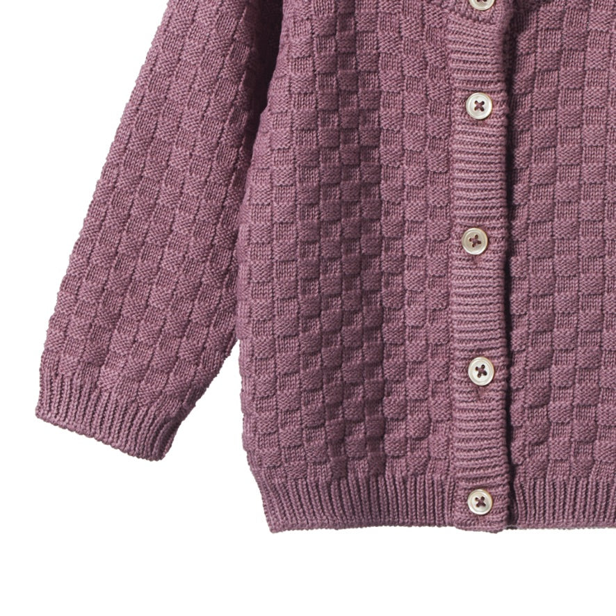 Piper cardigan - TWILIGHT BASKET KNIT