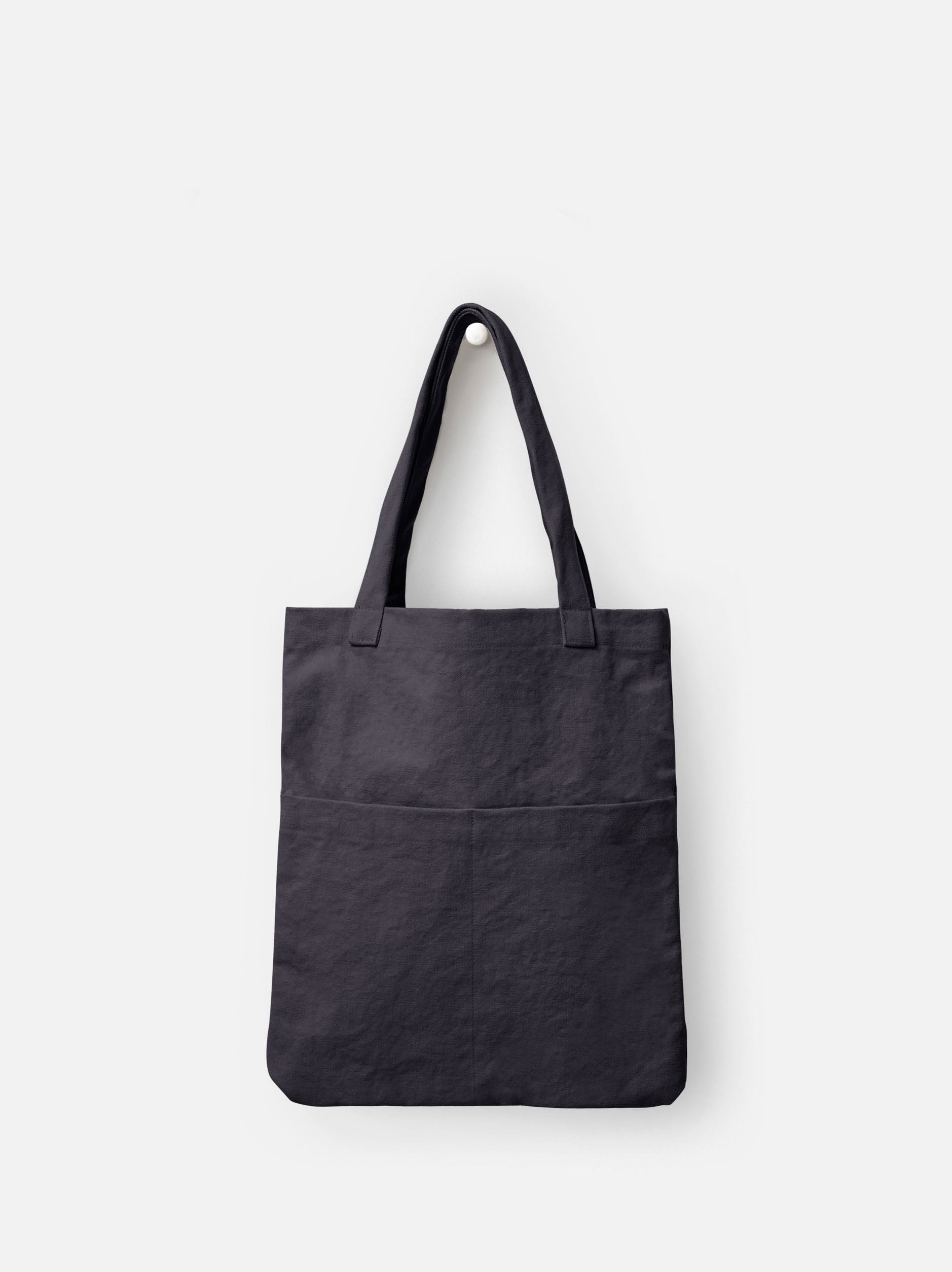 Canvas Tote - Blue/Black