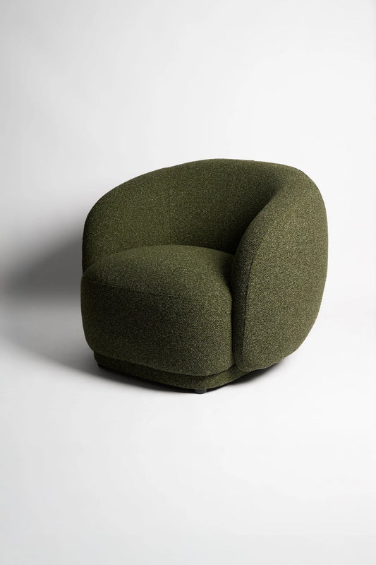French Swivel Chair- Forest