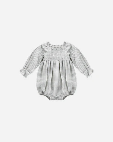 Eden Romper || Blue Gingham