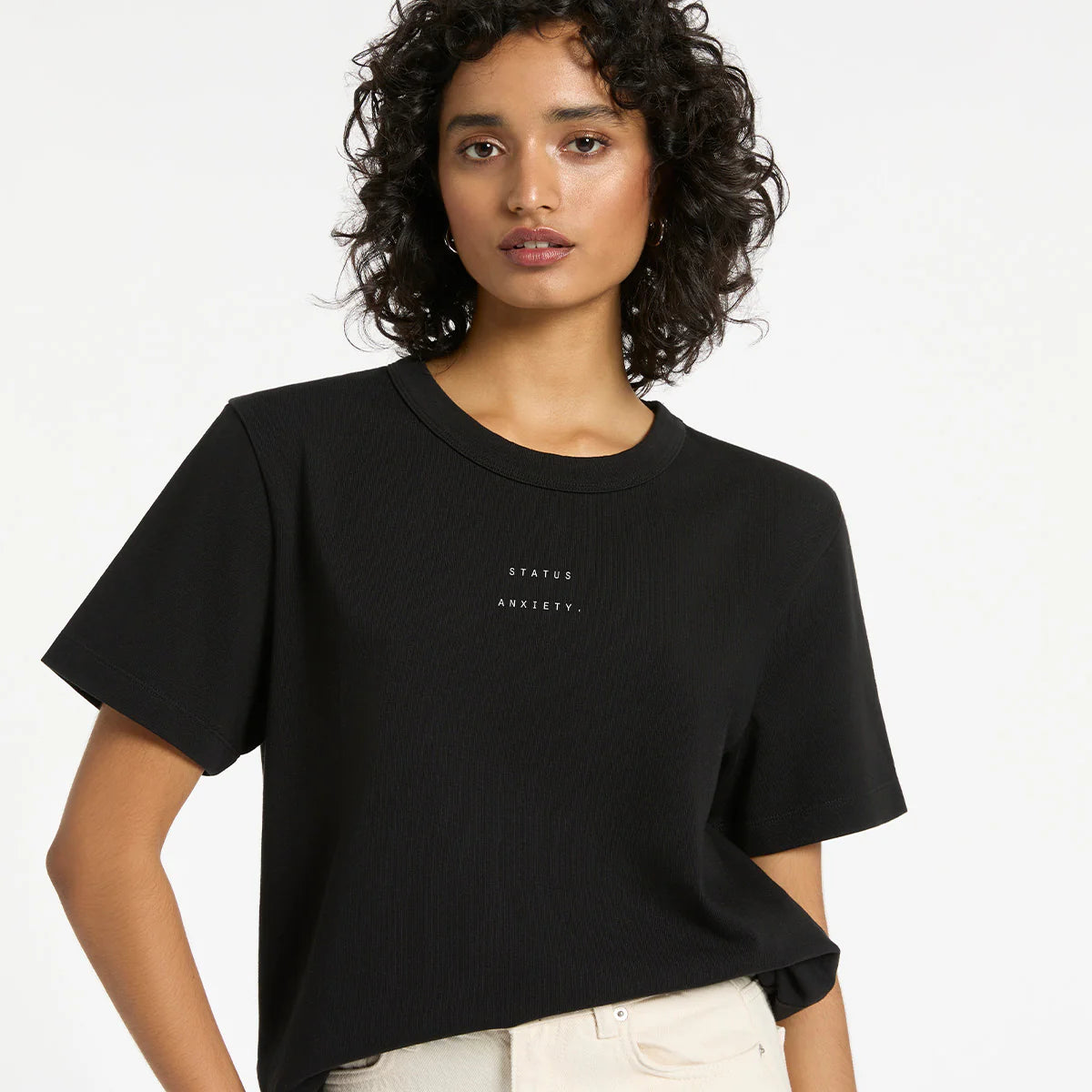 Feels Right Logo - Women's Tee / Soft Black
