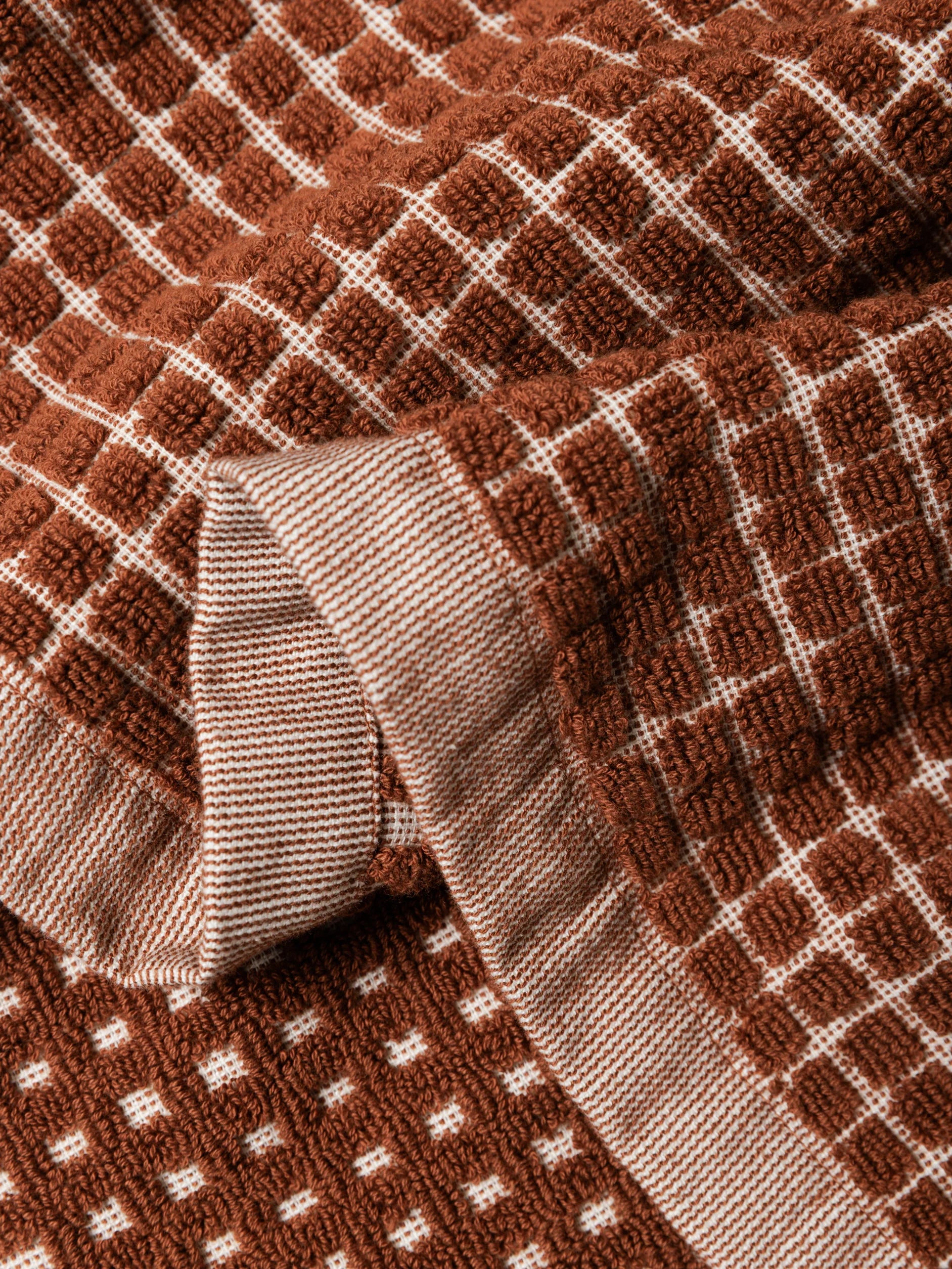 Nero Cotton Towel Range - Paprika/Cream