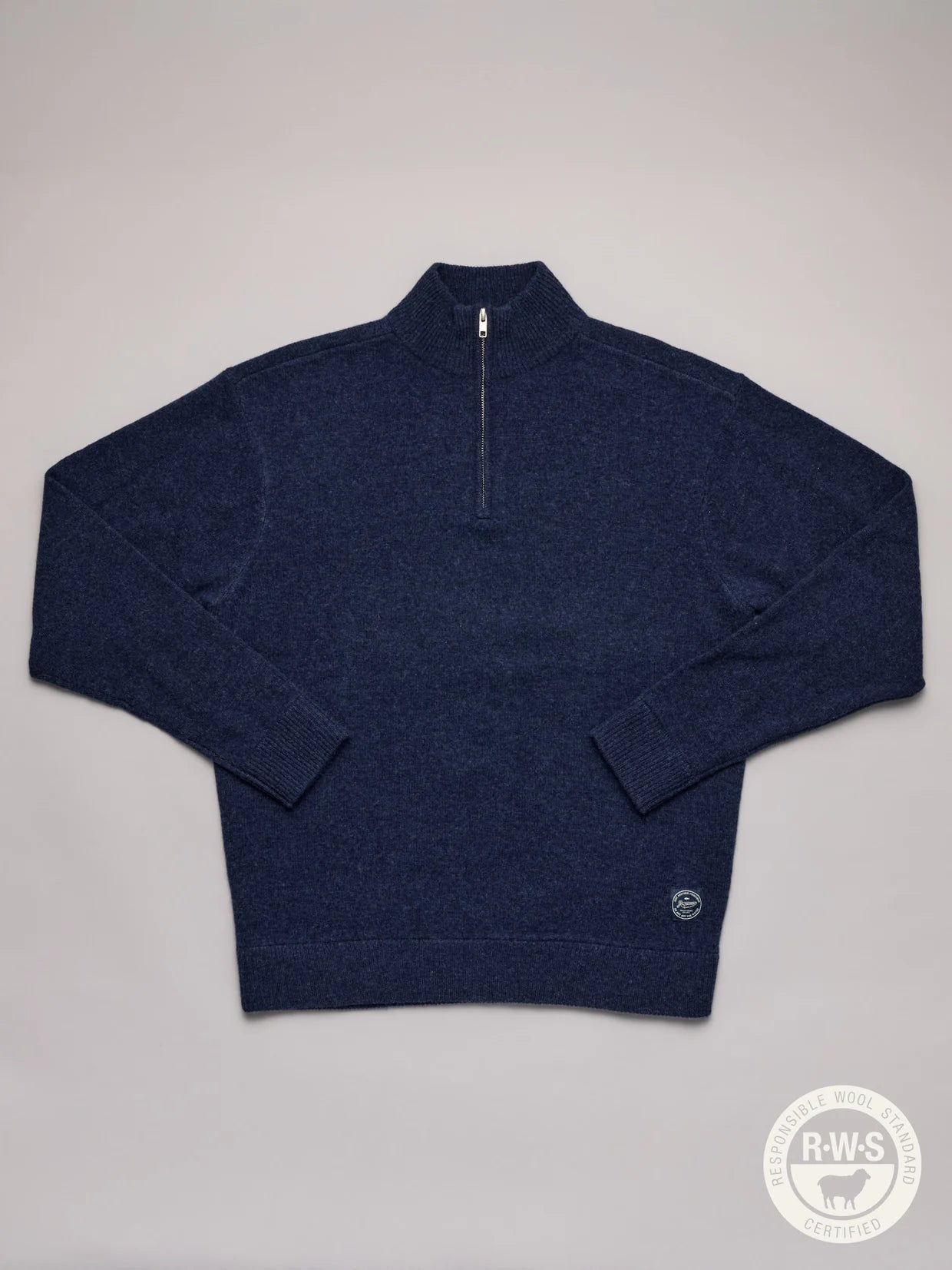 MERINO KEYPORT 1/4 ZIP - INDIGO