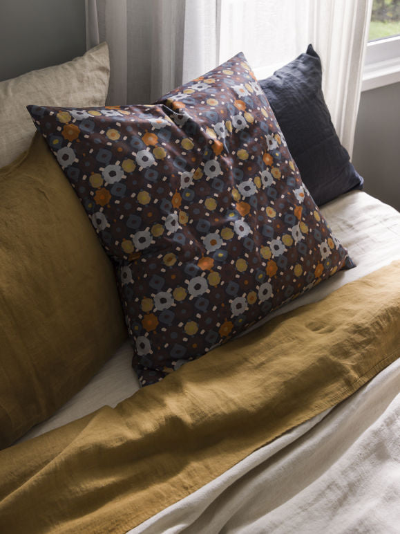 Lisbon Euro Pillowcase - Blue Black / Multi