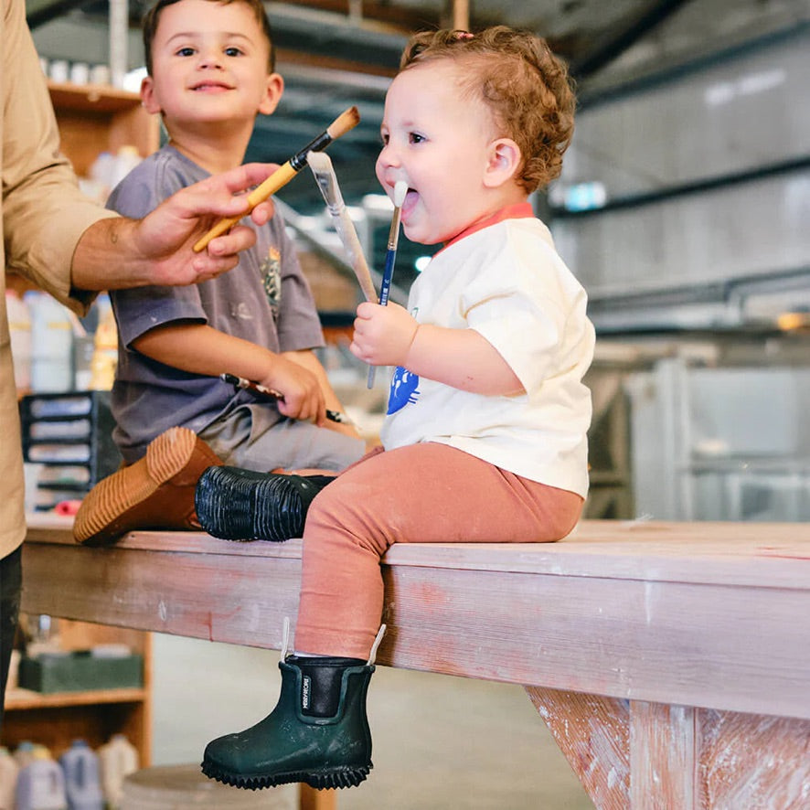 Bobbi Kids Gumboot - Forest Green