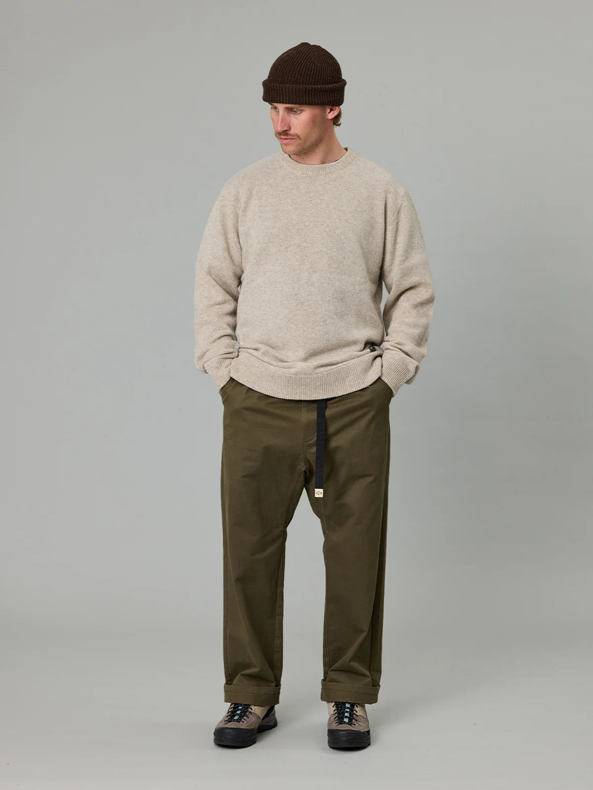 MERINO SEA CREW - GREY FEATHER