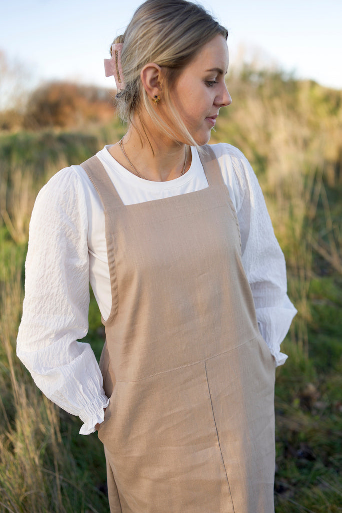 Tilly Pinafore - Beige