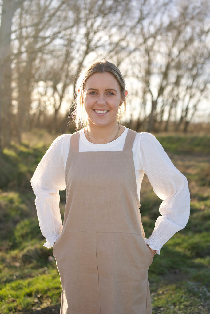 Tilly Pinafore - Beige