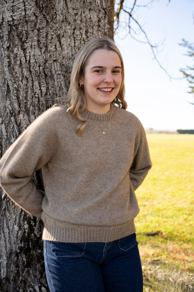 Lily Crew neck jumper - Natural