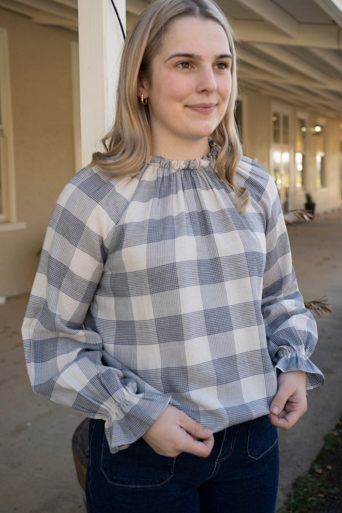 Annie Blouse in Check